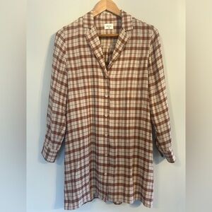 Wilfred Checked Blazer in Cream & Brown